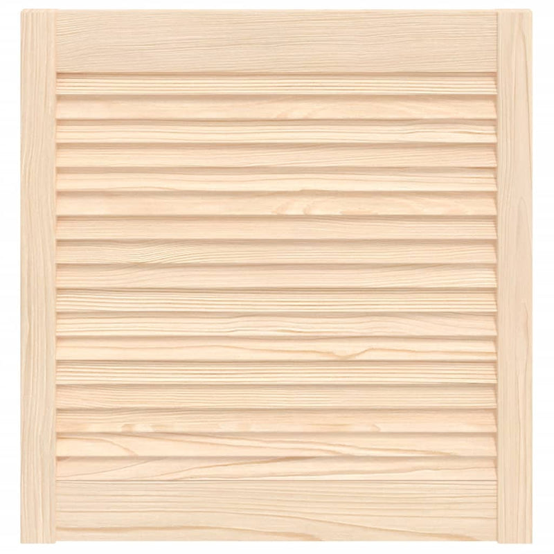 Load image into Gallery viewer, Vidaxl kastdeur met lamellen 61,5x59,4 cm massief grenenhout