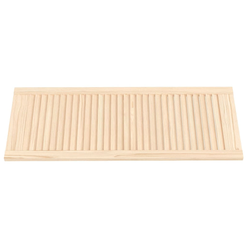 Load image into Gallery viewer, Vidaxl kastdeuren met lamellen 4 st 99,3x39,4 cm massief grenenhout