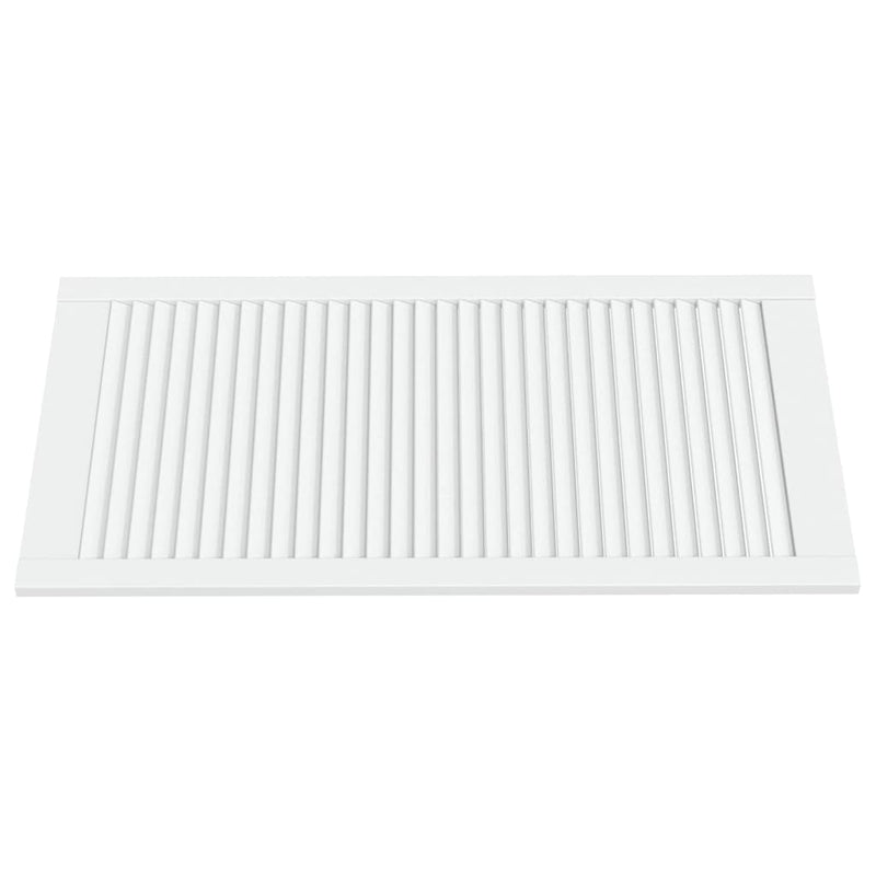 Load image into Gallery viewer, Vidaxl kastdeuren met lamellen 4 st 99,3x49,4 cm grenenhout wit