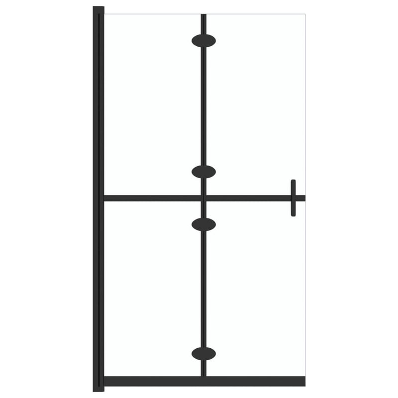 Load image into Gallery viewer, Vidaxl inloopdouchewand inklapbaar 100x190 cm esg-glas transparant