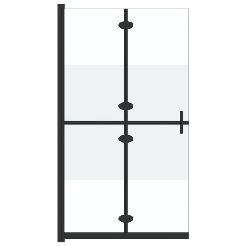 Load image into Gallery viewer, Vidaxl inloopdouchewand inklapbaar 90x190 cm esg-glas halfmat
