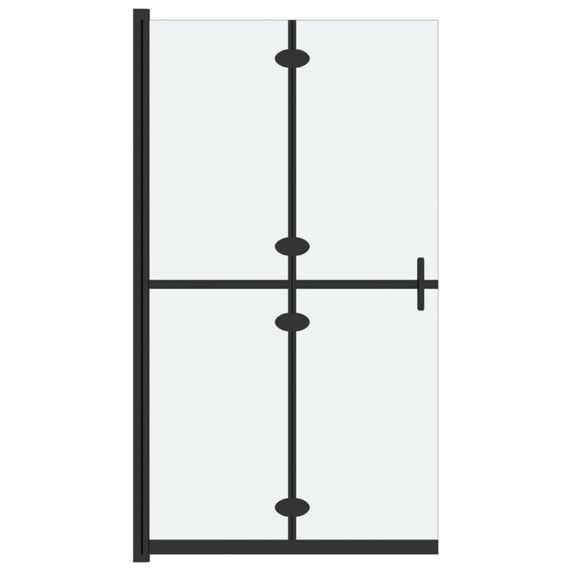 Load image into Gallery viewer, VidaXL Inloopdouchewand inklapbaar 120x190 cm ESG-glas mat