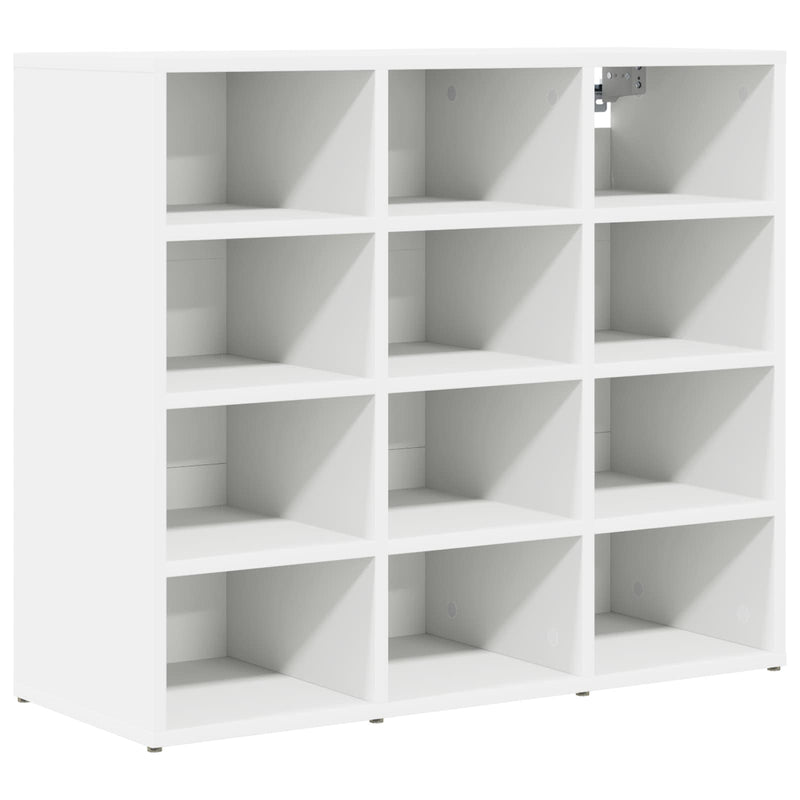 Laden Sie das Bild in Galerie -Viewer, Vidaxl schoenenkast met plank wit 77,5 x 30 x 67 cm bewerkt hout