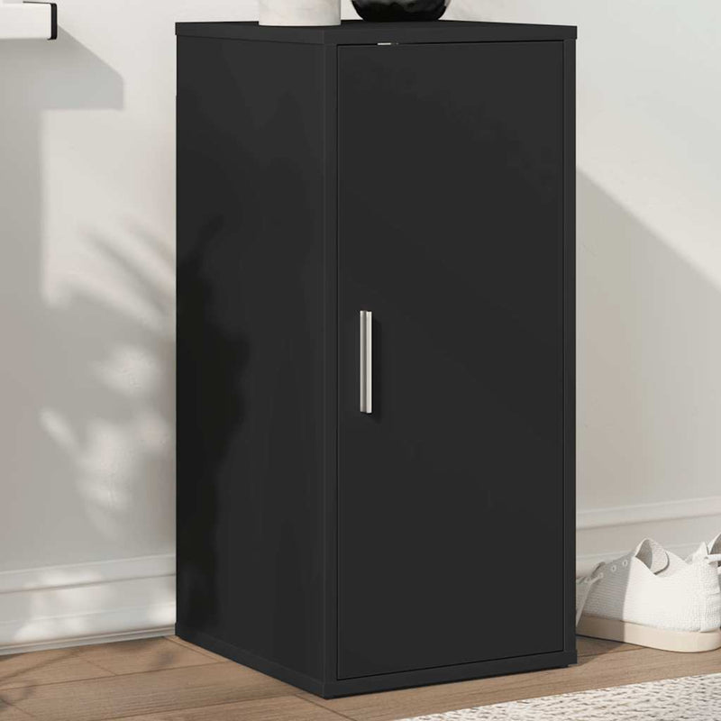 Load image into Gallery viewer, Vidaxl schoenenkast 32x35x70 cm bewerkt hout zwart