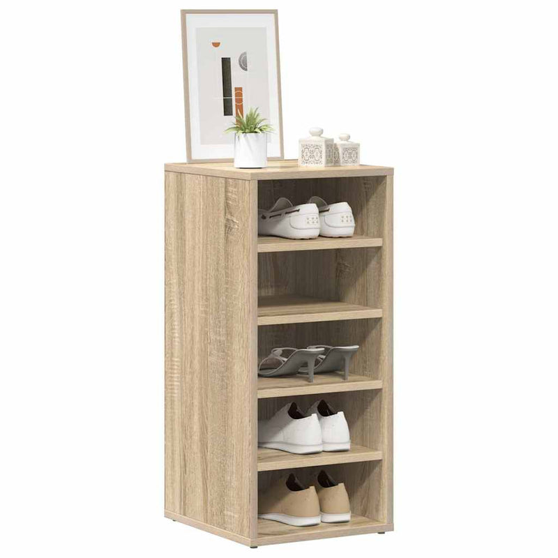 Load image into Gallery viewer, Vidaxl schoenenkast 31,5x35x70 cm bewerkt hout sonoma eikenkleurig