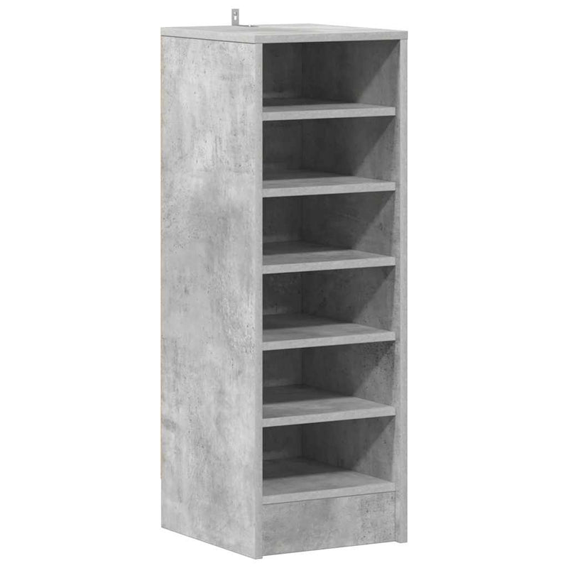Load image into Gallery viewer, Vidaxl schoenenkast 31,5x35x90 cm bewerkt hout betongrijs