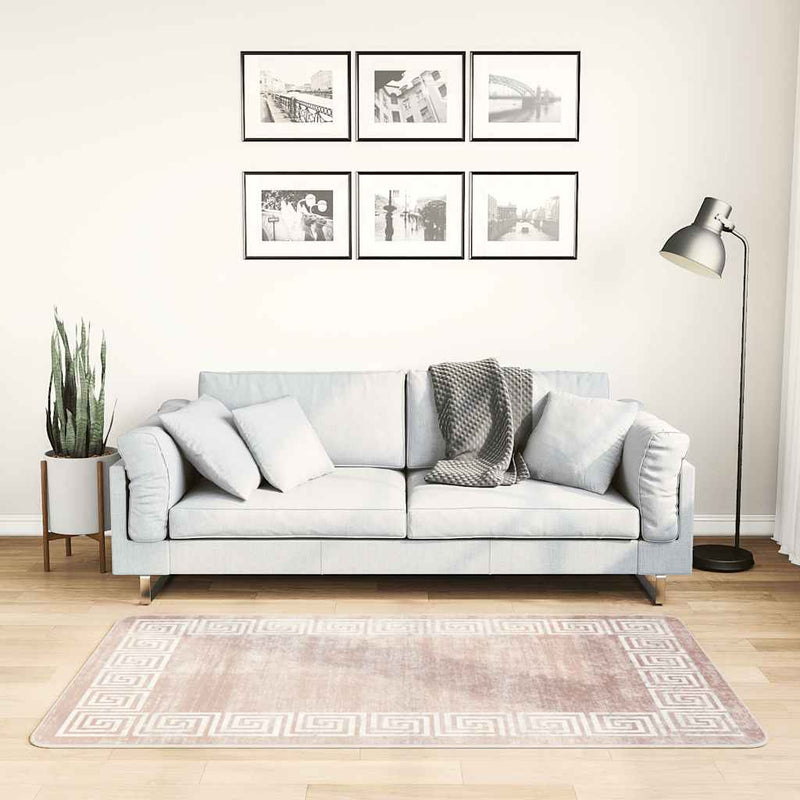 Load image into Gallery viewer, Vidaxl vloerkleed wasbaar anti-slip 80x150 cm beige