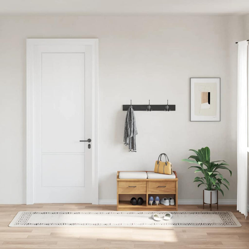 Load image into Gallery viewer, Vidaxl vloerkleed wasbaar anti-slip 80x300 cm lichtbeige