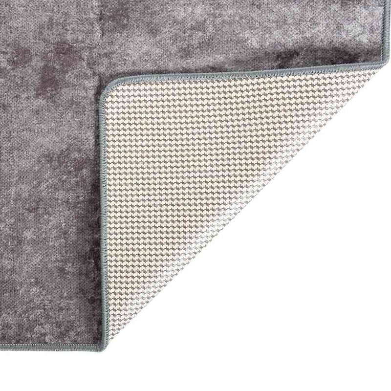Load image into Gallery viewer, Vidaxl vloerkleed wasbaar anti-slip 80x300 cm grijs