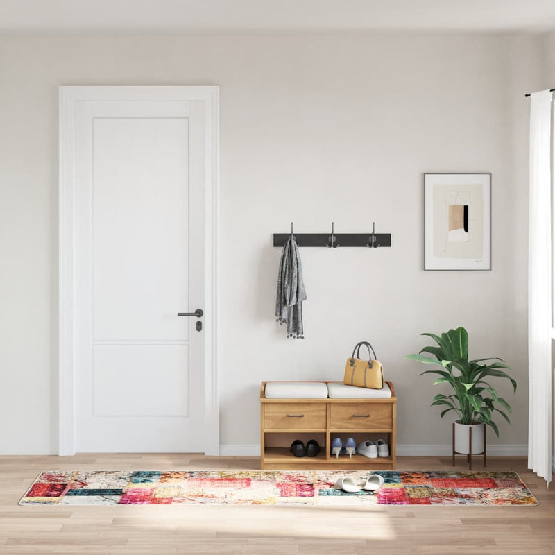 Load image into Gallery viewer, Vidaxl vloerkleed wasbaar anti-slip patchwork 80x300 cm meerkleurig