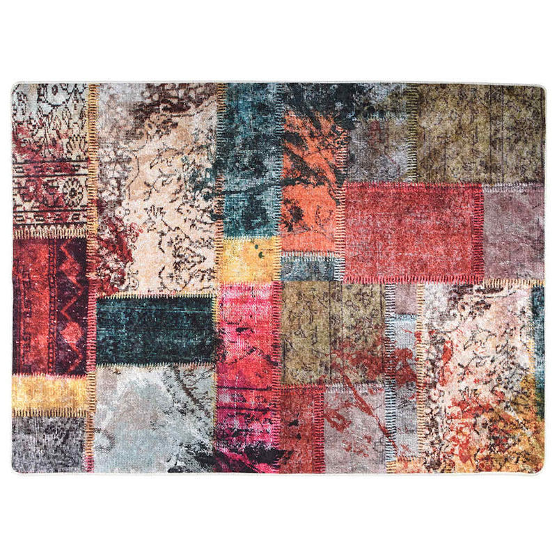 Load image into Gallery viewer, Vidaxl vloerkleed wasbaar anti-slip patchwork 120x180 cm meerkleurig
