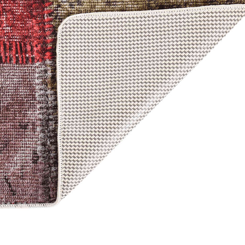 Afbeelding laden in galerijviewer, Vidaxl vloerkleed wasbaar anti-slip patchwork 190x300 cm meerkleurig