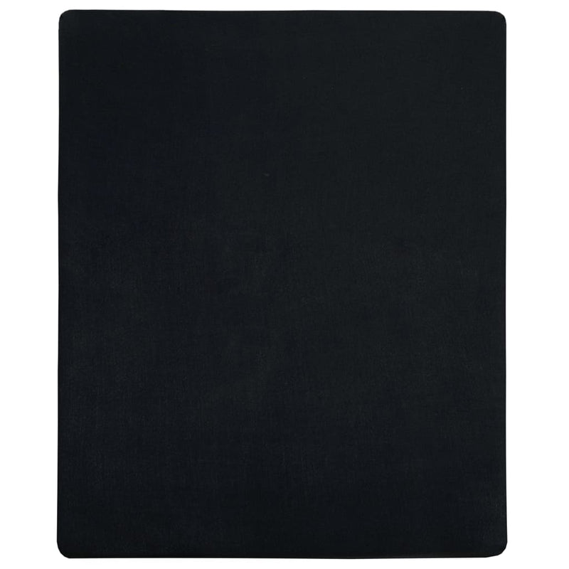 Load image into Gallery viewer, Vidaxl hoeslaken jersey 140x200 cm katoen zwart
