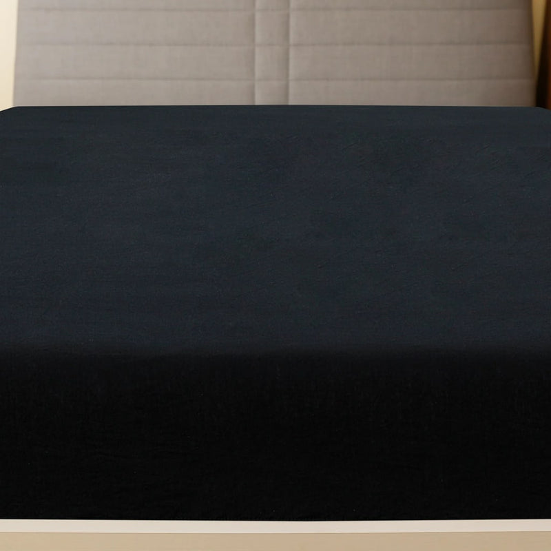 Load image into Gallery viewer, Vidaxl hoeslaken jersey 180x200 cm katoen zwart