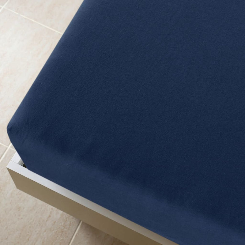 Load image into Gallery viewer, Vidaxl hoeslaken jersey 100x200 cm katoen marineblauw