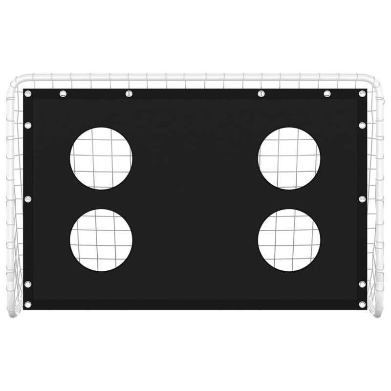 Load image into Gallery viewer, Vidaxl voetbaldoeltrainingsdoel 184x61x122 cm staal