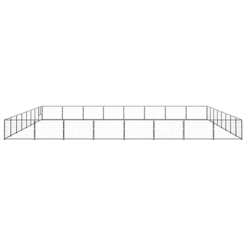 Load image into Gallery viewer, VidaXL Hondenkennel 64 m² staal zwart
