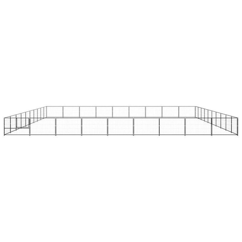 Load image into Gallery viewer, VidaXL Hondenkennel 90 m² staal zwart