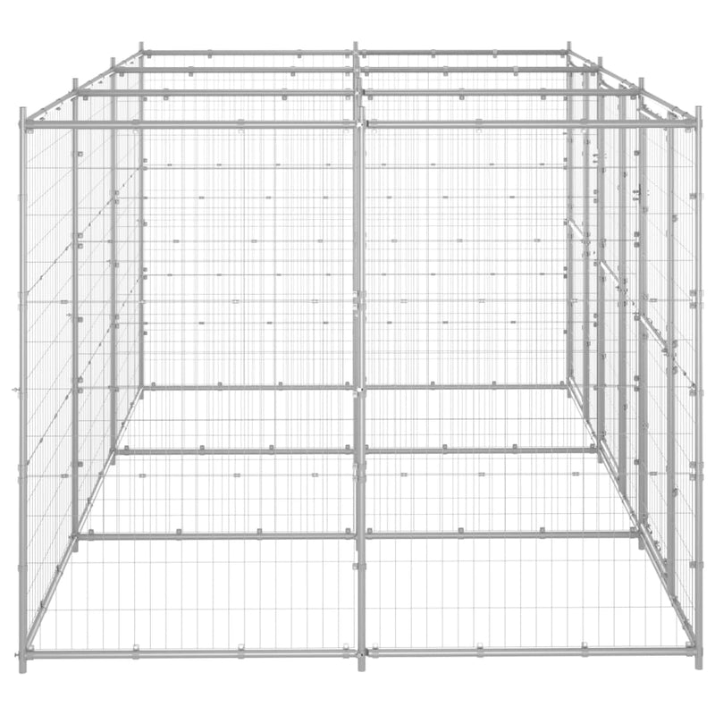 Load image into Gallery viewer, VidaXL Hondenkennel 7,26 m² gegalvaniseerd staal