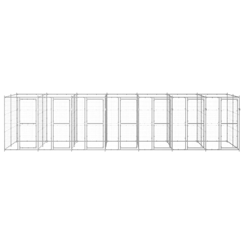 Load image into Gallery viewer, VidaXL Hondenkennel 16,94 m² gegalvaniseerd staal