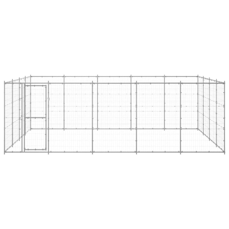 Load image into Gallery viewer, VidaXL Hondenkennel 24,2 m² gegalvaniseerd staal