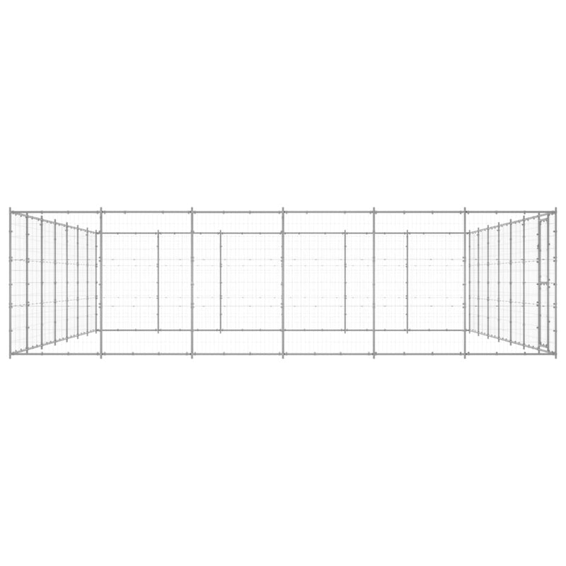 Load image into Gallery viewer, VidaXL Hondenkennel 50,82 m² gegalvaniseerd staal