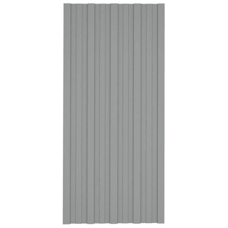 Load image into Gallery viewer, VidaXL Dakpanelen 36 st 100x45 cm gegalvaniseerd staal grijs