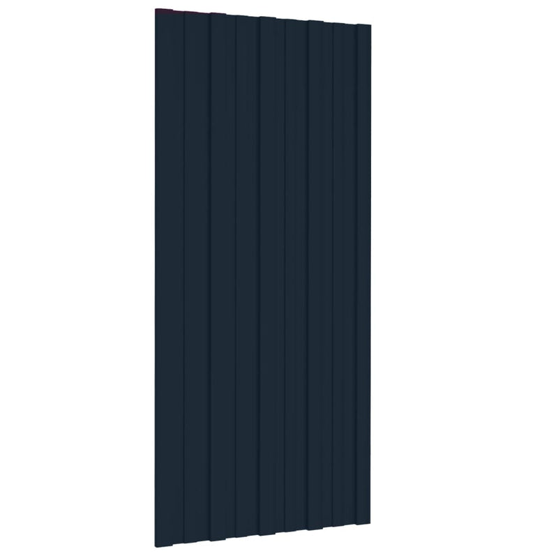 Load image into Gallery viewer, Vidaxl dakpanelen 12 st 100x45 cm gegalvaniseerd staal antraciet