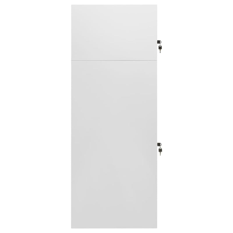 Load image into Gallery viewer, Vidaxl zadelkast 53x53x140 cm staal lichtgrijs