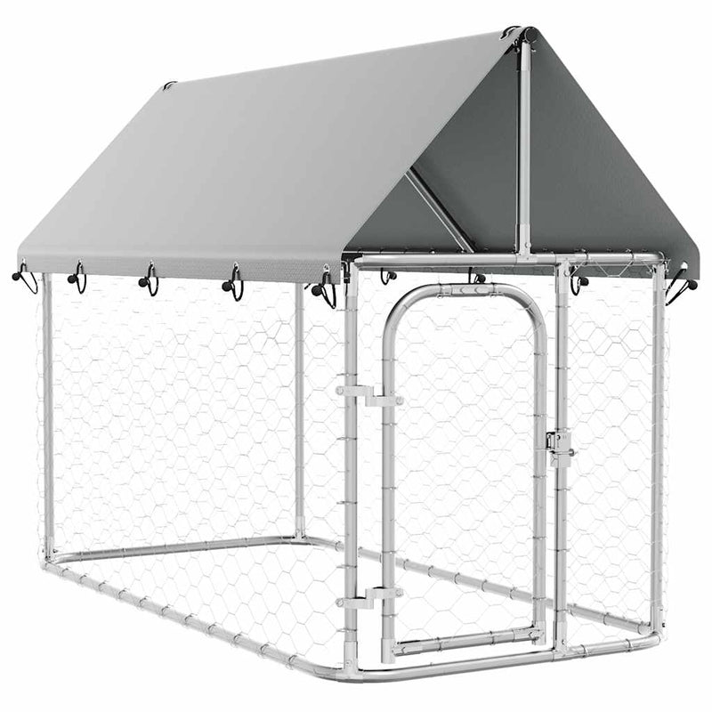 Load image into Gallery viewer, Vidaxl hondenkennel voor buiten met dak 200x100x150 cm