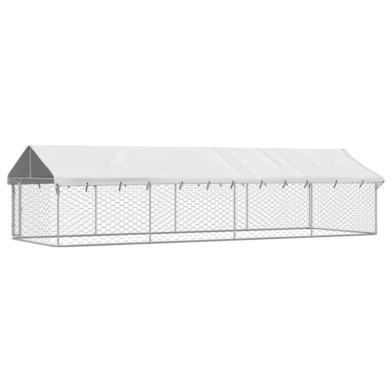 Load image into Gallery viewer, VidaXL Hondenkennel voor buiten met dak 600x200x150 cm