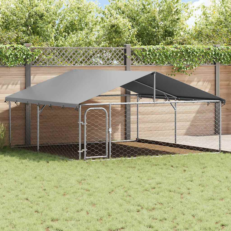 Load image into Gallery viewer, Vidaxl hondenkennel met dak 300x300x150 cm