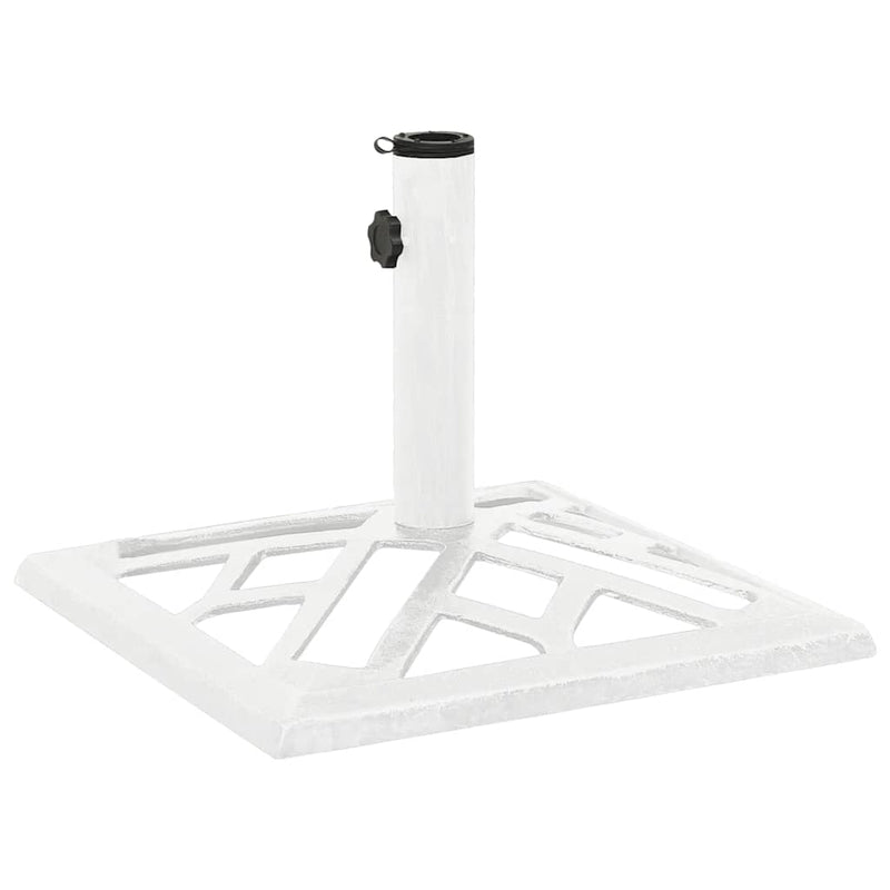 Load image into Gallery viewer, Vidaxl parasolvoet 44x44x31 cm gietijzer wit