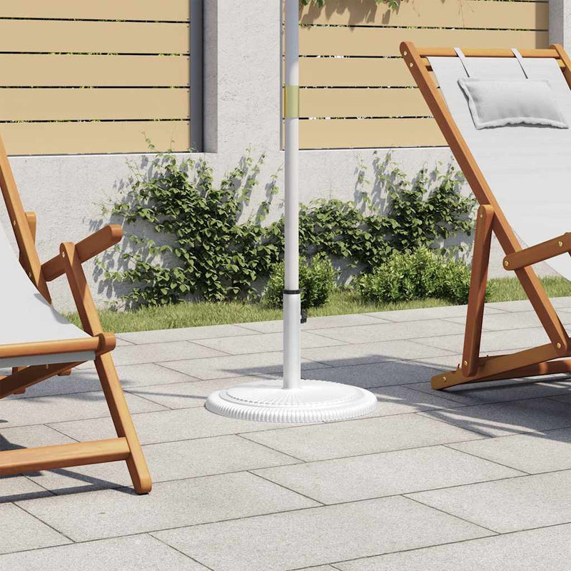 Load image into Gallery viewer, VidaXL Parasolvoet 45x45x30 cm gietijzer wit