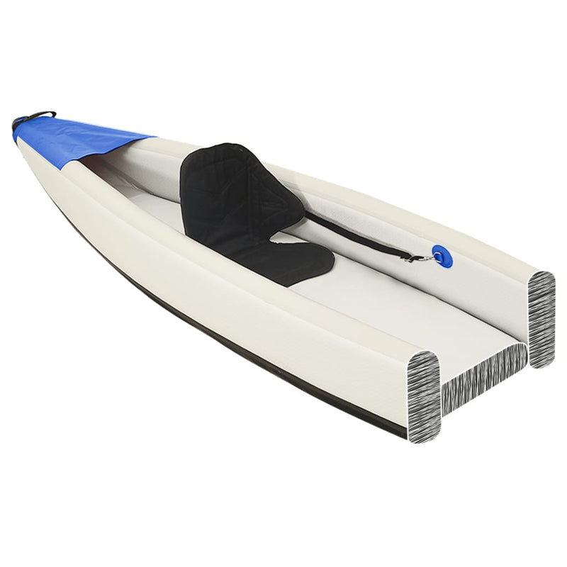 Load image into Gallery viewer, Vidaxl kajak opblaasbaar 424x81x31 cm polyester blauw