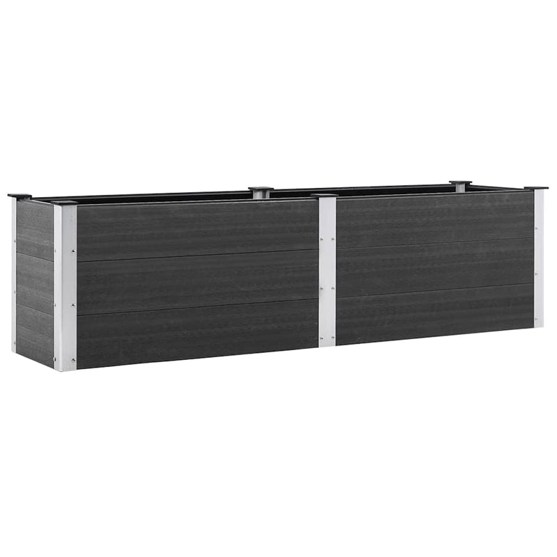 Load image into Gallery viewer, Vidaxl plantenbak verhoogd 200x50x54 cm hkc grijs