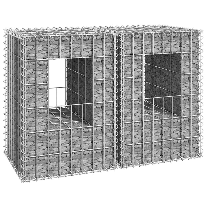 Load image into Gallery viewer, Vidaxl schanskorf palen 2 st 40x40x60 cm ijzer