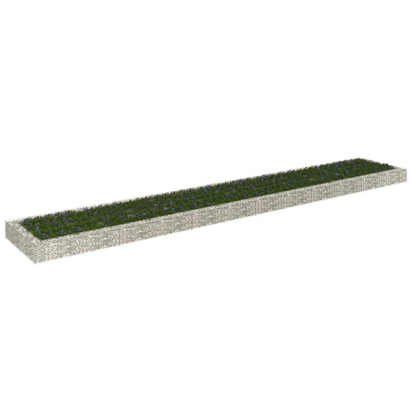 Load image into Gallery viewer, Vidaxl gabion plantenbak verhoogd 600x100x20 cm gegalvaniseerd staal