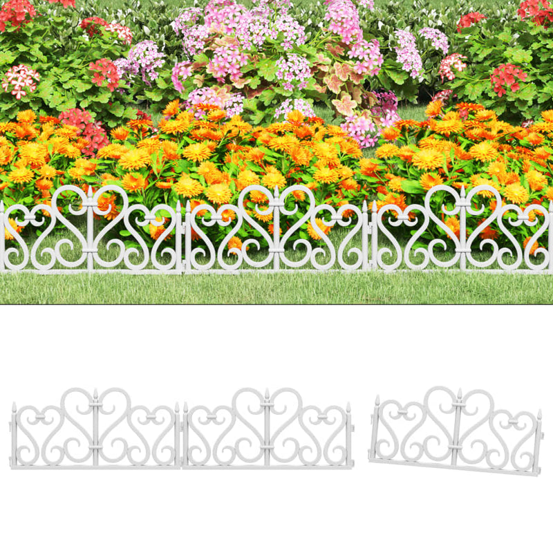 Load image into Gallery viewer, Vidaxl gazonranden 17 st 10 m polypropeen wit