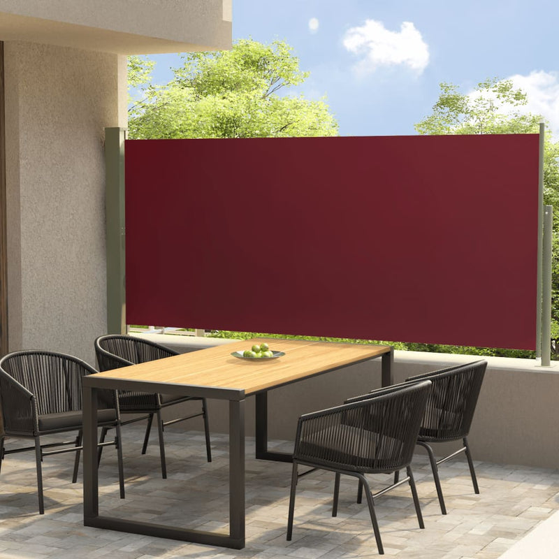 Load image into Gallery viewer, VidaXL Tuinscherm uittrekbaar 140x300 cm rood