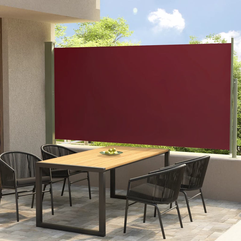 Load image into Gallery viewer, VidaXL Tuinscherm uittrekbaar 160x300 cm rood