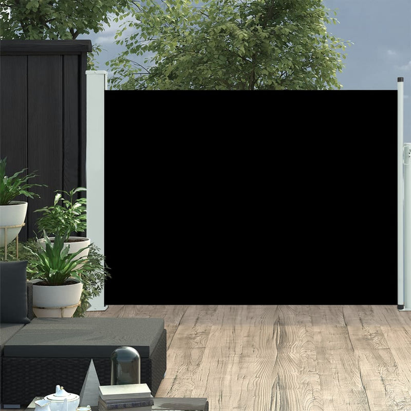 Load image into Gallery viewer, VidaXL Tuinscherm uittrekbaar 117x500 cm zwart