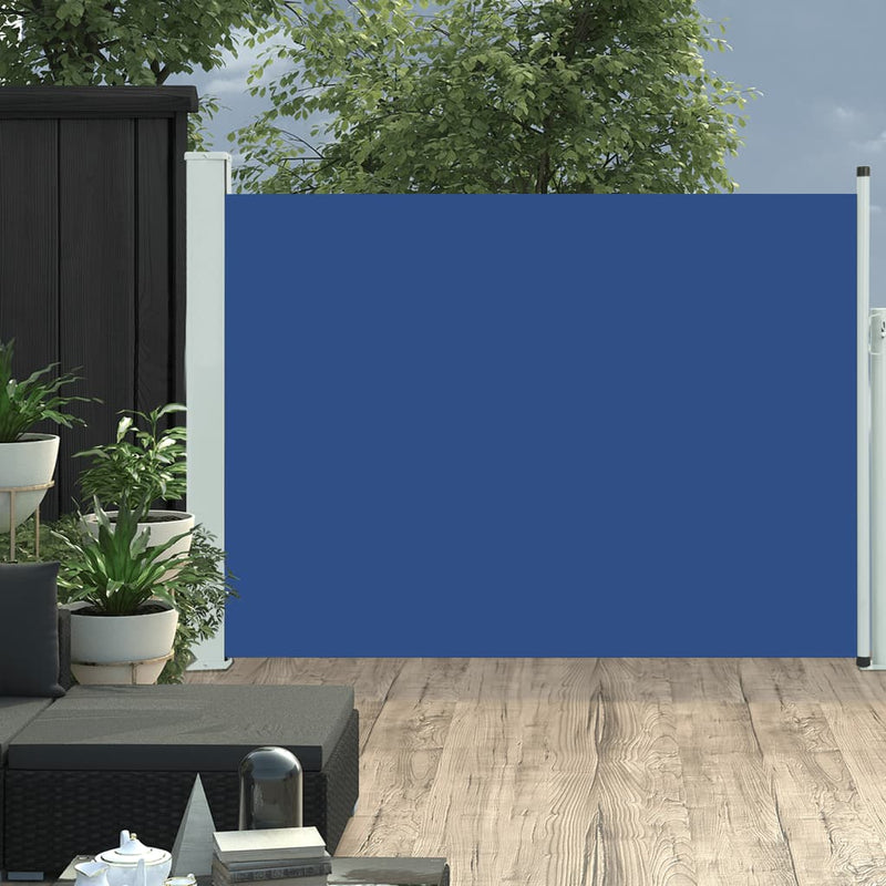 Load image into Gallery viewer, VidaXL Tuinscherm uittrekbaar 117x500 cm blauw