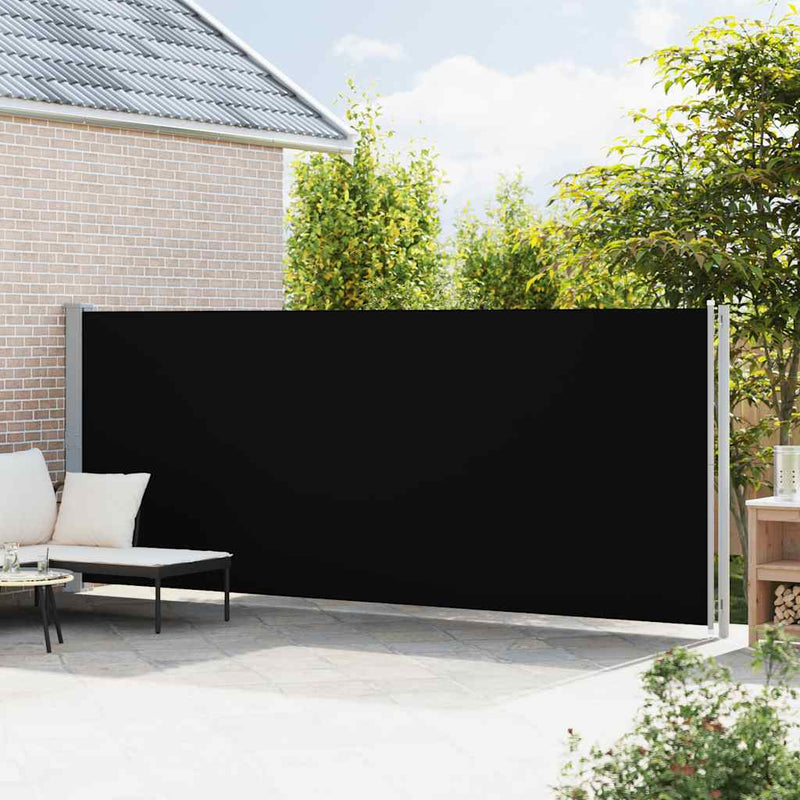 Load image into Gallery viewer, Vidaxl tuinscherm uittrekbaar 180x600 cm zwart