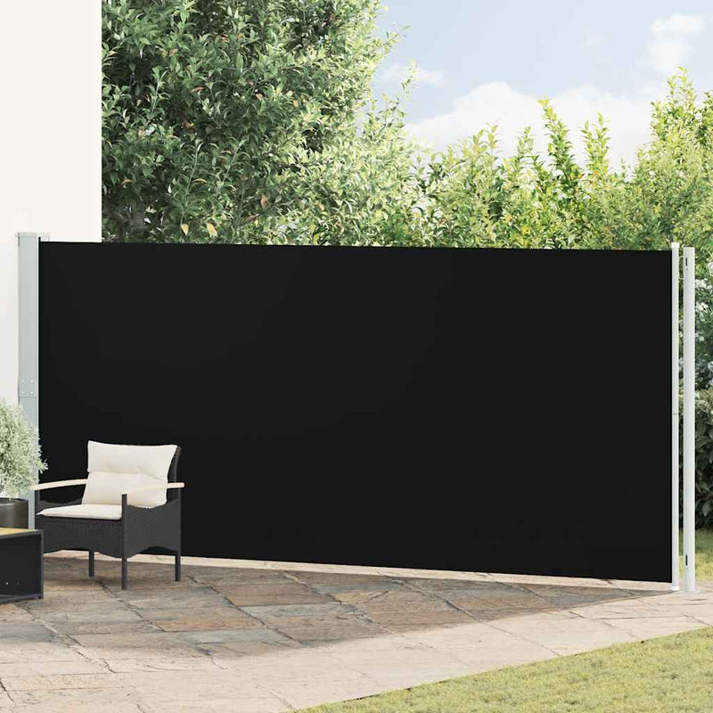 Load image into Gallery viewer, Vidaxl tuinscherm uittrekbaar 180x600 cm zwart