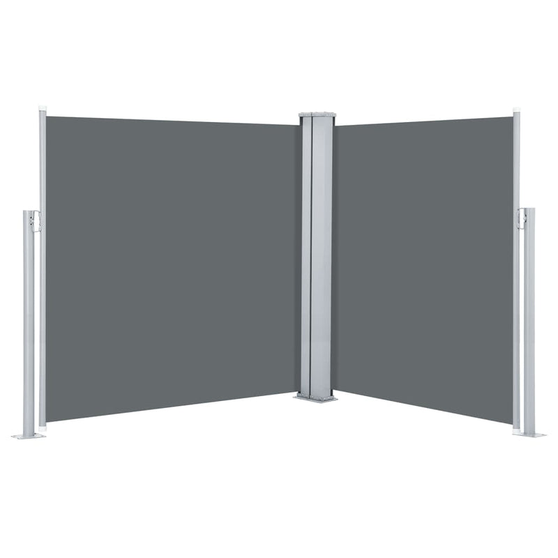 Load image into Gallery viewer, VidaXL Windscherm uittrekbaar 140x600 cm antraciet