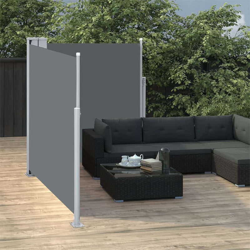 Load image into Gallery viewer, VidaXL Windscherm uittrekbaar 140x600 cm antraciet