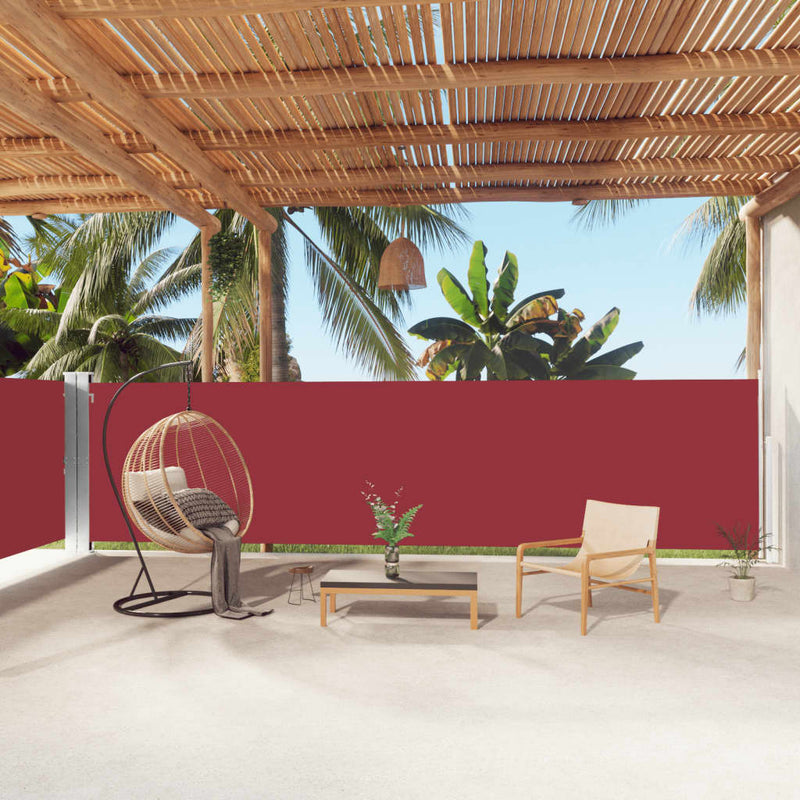Load image into Gallery viewer, Vidaxl windscherm uittrekbaar 160x1000 cm rood