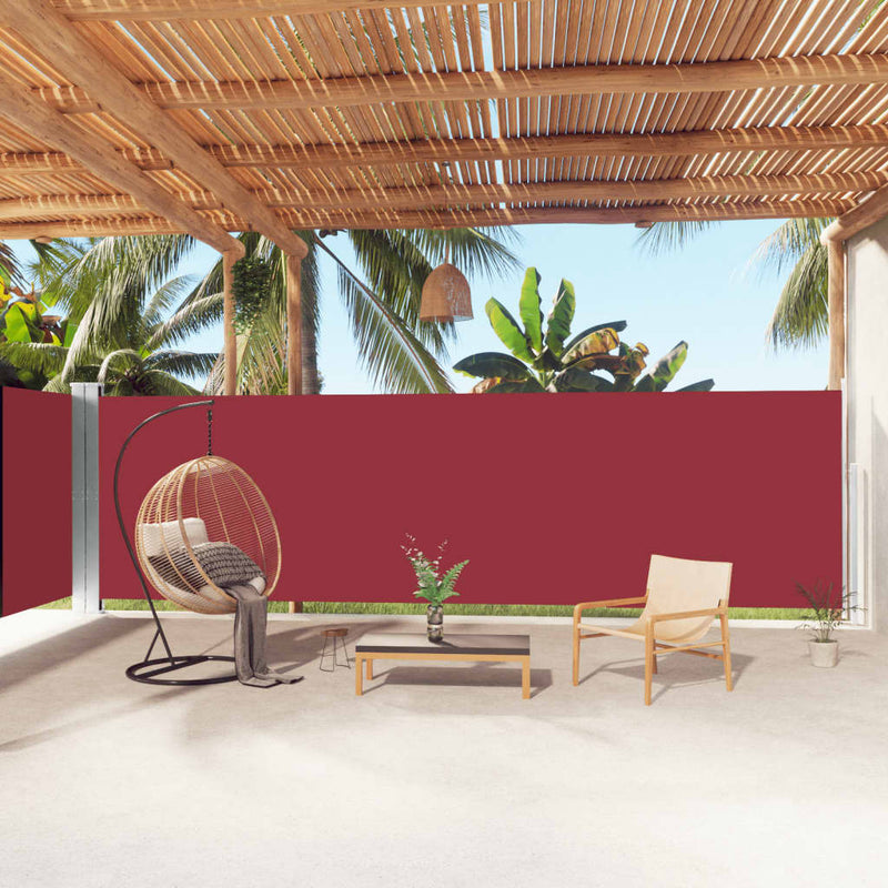 Load image into Gallery viewer, Vidaxl windscherm uittrekbaar 180x1000 cm rood