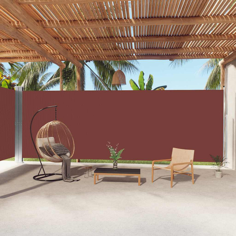 Load image into Gallery viewer, Vidaxl windscherm uittrekbaar 220x1000 cm bruin